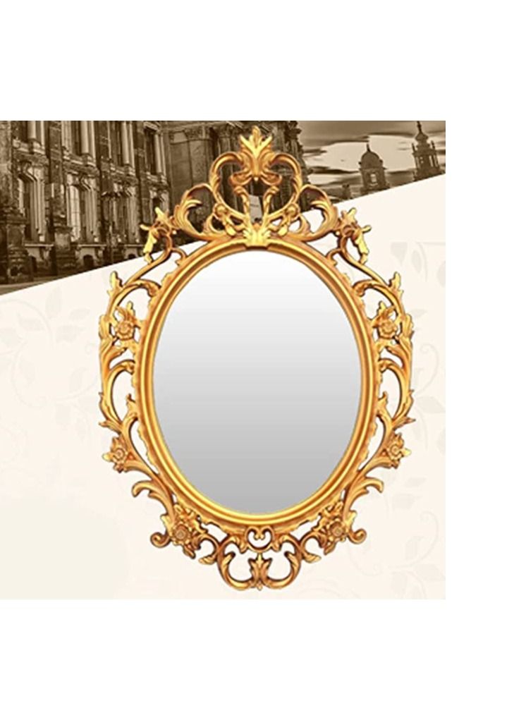 FFD Decorative Wall Mirror Vintage Hanging Mirror for Bedroom Living Room Dresser Decor Hanging Mirrors Wall Mounted Makeup Mirror Vintage Cosmetic Mirror Dressing Mirror  - Image 3