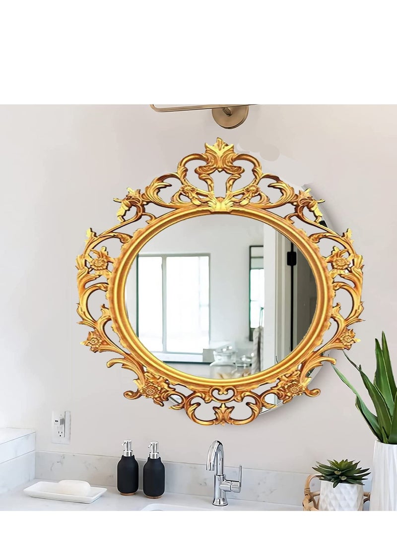 FFD Decorative Wall Mirror Vintage Hanging Mirror for Bedroom Living Room Dresser Decor Hanging Mirrors Wall Mounted Makeup Mirror Vintage Cosmetic Mirror Dressing Mirror  - Image 4