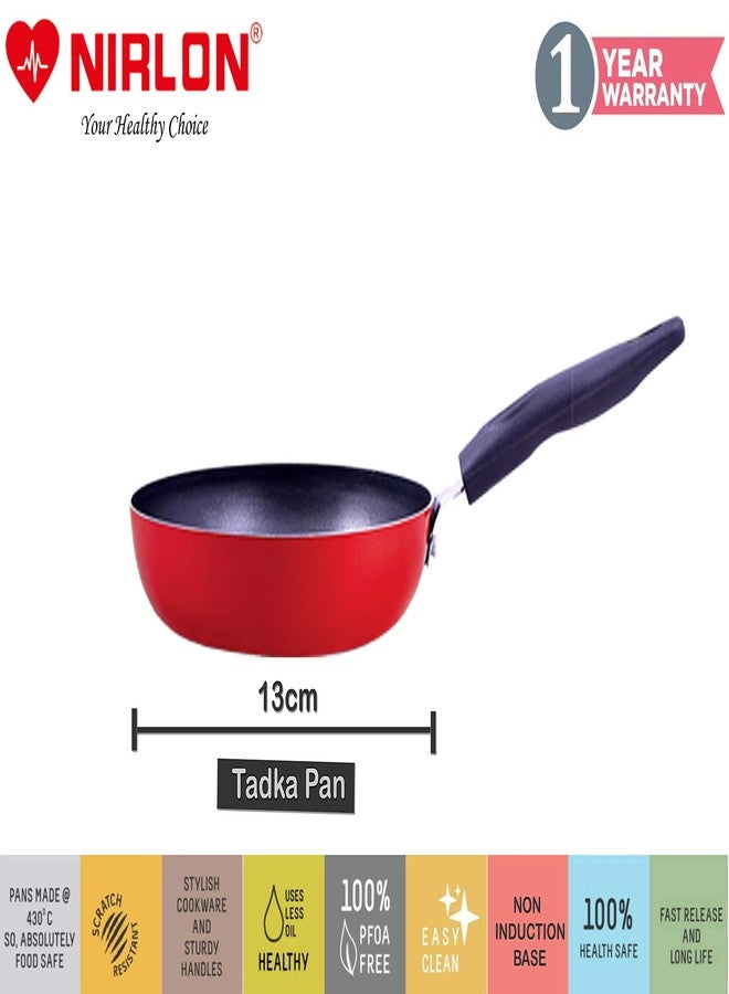 NIRLON Delight Inner Steel Casserole (800ml, 1200ml, 2000ml) Yellow with Non Stick Aluminium Tadka Pan 13cm Combo Set - Image 5