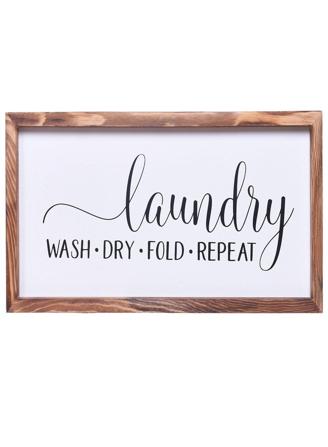 Athena's Elements Laundry Room Decor, Funny Laundry Wall Decor, Wooden Frame,17x8 Inches - Image 1