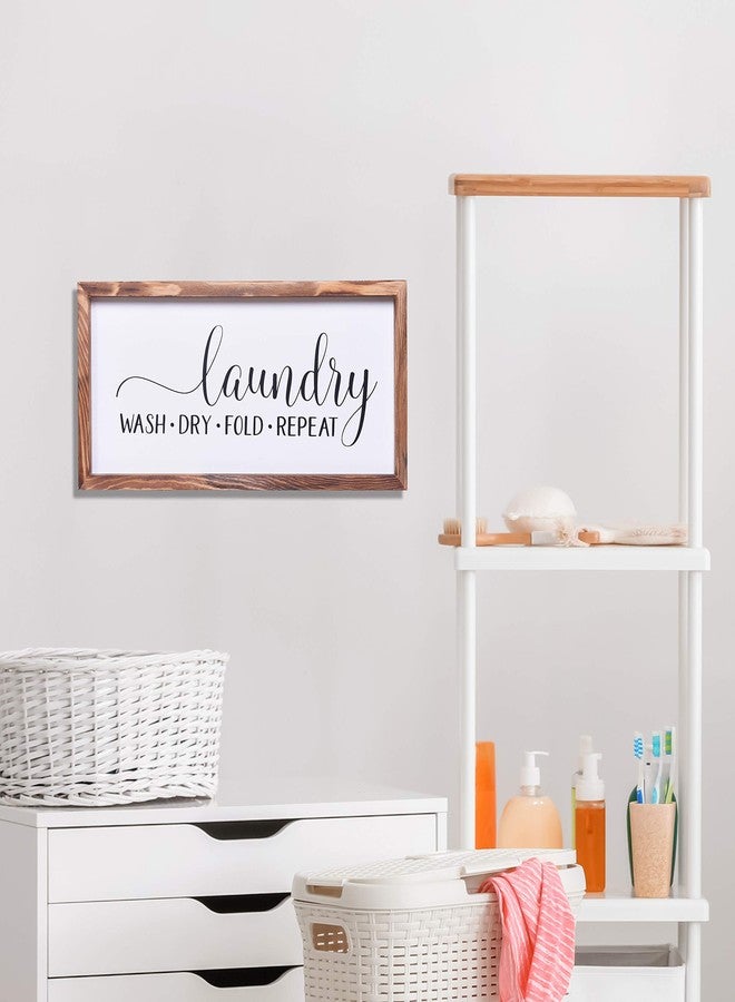 Athena's Elements Laundry Room Decor, Funny Laundry Wall Decor, Wooden Frame,17x8 Inches - Image 5