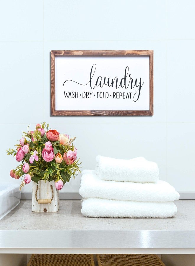 Athena's Elements Laundry Room Decor, Funny Laundry Wall Decor, Wooden Frame,17x8 Inches - Image 3