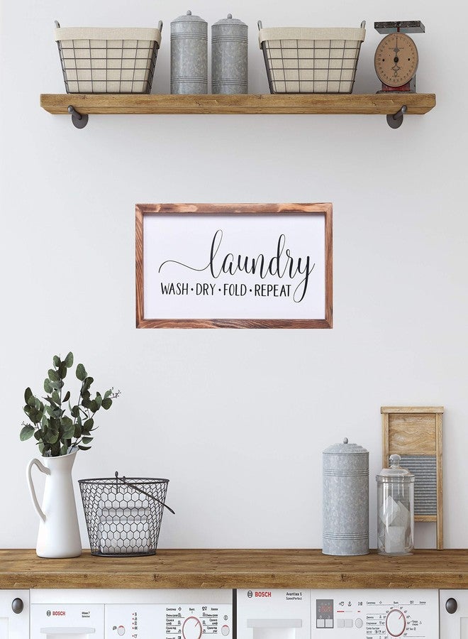 Athena's Elements Laundry Room Decor, Funny Laundry Wall Decor, Wooden Frame,17x8 Inches - Image 2