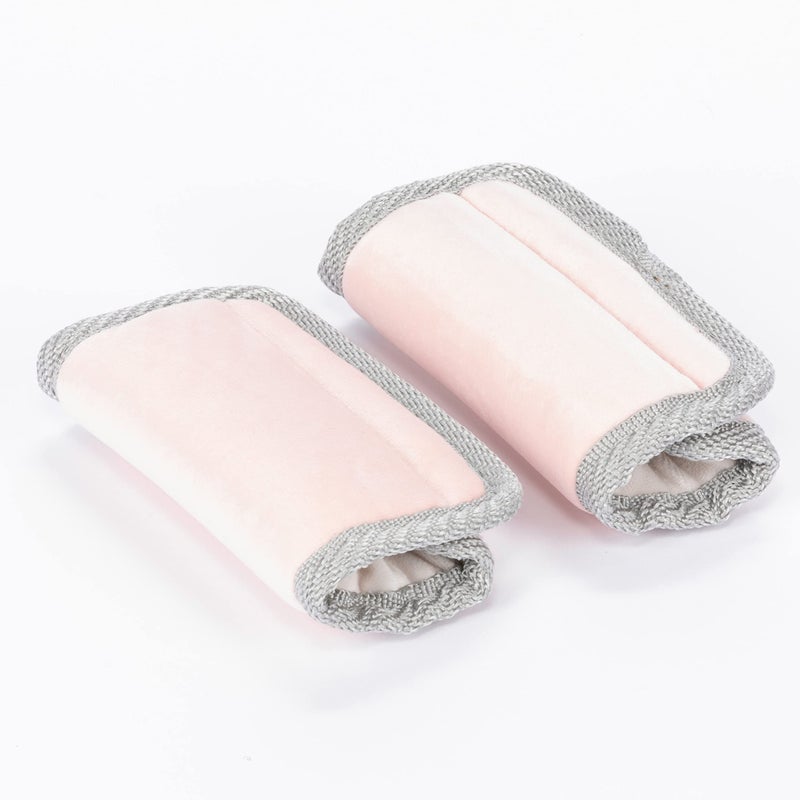 Diono Soft Wraps Car Seat Straps, Shoulder Pads for Baby, Infant, Toddler, 2 Pack Reversible Soft Seat Belt Cushion and Stroller Harness Covers Helps Prevent Strap Irritation, Pink - Image 1
