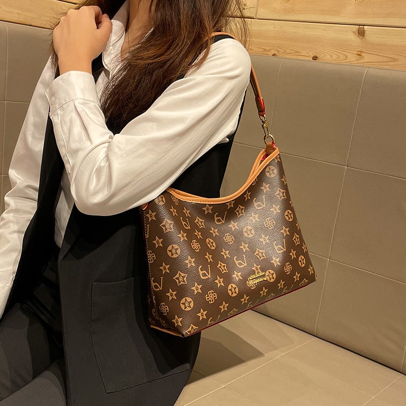 2025 -Style High-End Old Flower Underarm Bag Fashionable Women'S Bag Commuter Shoulder Women'S Bag - Image 3