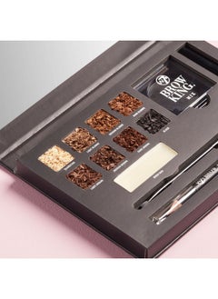 W7 W7 Brow King Ultimate Eyebrow Kit - Shape, Define & Groom Palette - Professional Makeup Set  - Image 4