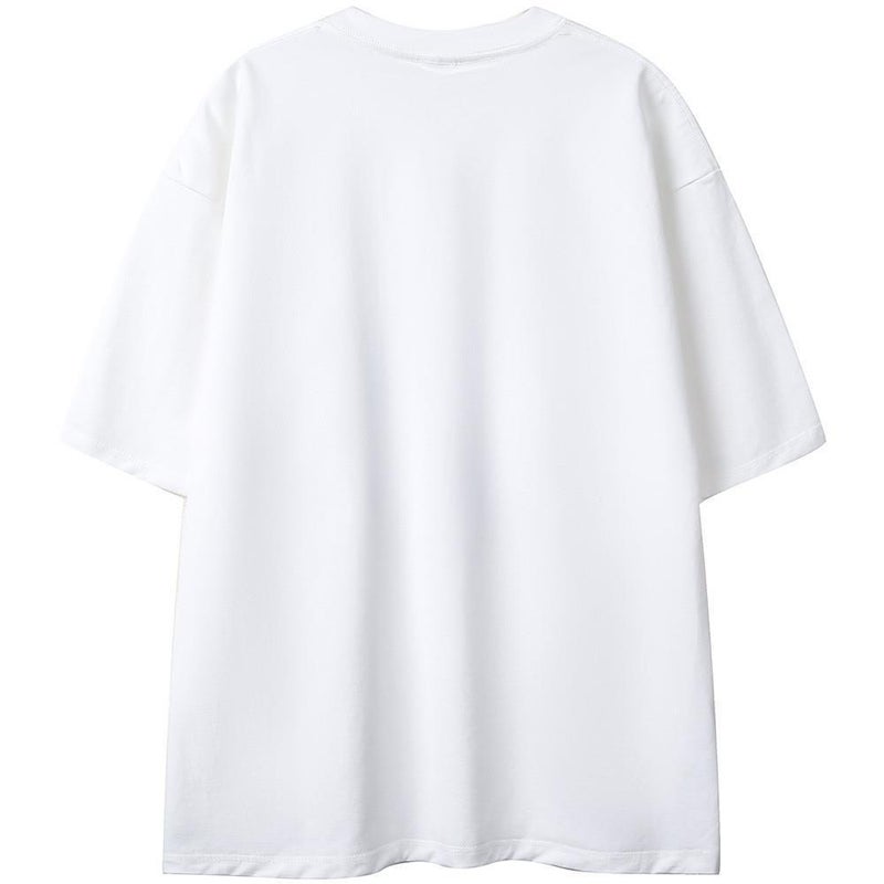 Characters Printed Jiugongge Short-Sleeved T-Shirt Men'S Pure Cotton Loose Casual Top Ins Trendy Brand Round Neck Half-Sleeved T-Shirt - Image 3
