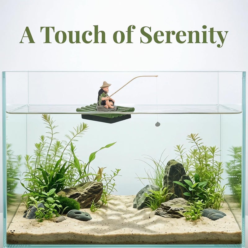 Balanced universal design 1 Set Aquarium Fisherman Figurine Island with Realistic Mini Fishing Rod, Sitting Fisherman Statue with Wine Jug and Fruit Basket for Asian Zen Fish Tank Landscape Carefully engineered build Permanent & temporary usable Bulk order available stock Standard fit Most item matching trendy design Wet anti slip Long lifespan Climate adapted upgraded quality Safe silicone build Mountain region eligible ship Matte anti slip finish Upgraded classic design Local market compliant trusted quality All preference matching build UV resistant New residential zone delivery Global sizing options Global upgraded practical design Modern warehouse management Changing environment compatible Labor saving Daily life matching design Affordable fast purchase options Liquid tight joint - Image 3