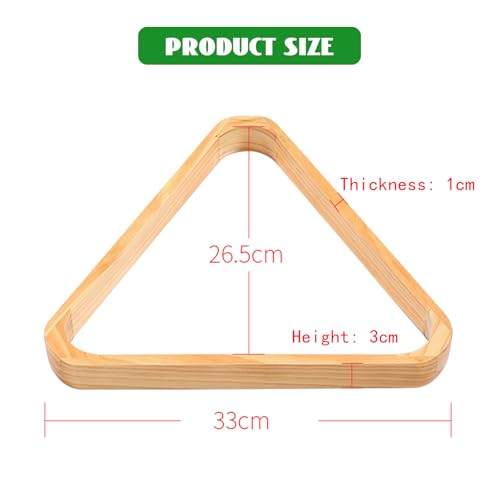 flexman Pool Ball Rack, Solid Wood Billiard Triangle, Wooden Pool Billiard Ball Rack, Pool Table Ball Holder Positioning Rack, Billiard/Pool Table Accessory: for Snooker or Pool (American Tripod) - Image 4