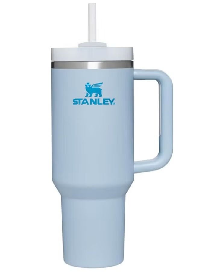 Stanley - Vacuum Insulated Coffee Mug,Insulated Mug with Handle and Straw Lid,In-car Mug,Blue 40 Oz - Image 1
