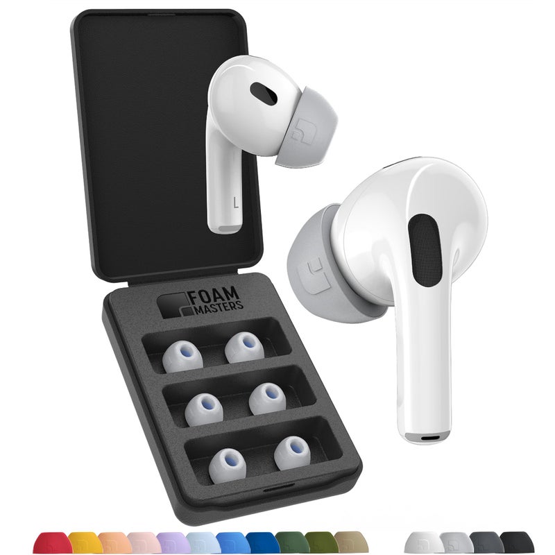 AutoLine Pro Foam Masters Ultra-Premium Memory Foam Ear Tips for AirPods Pro 1st & 2nd Gen | 3 Pairs | Black Magic Version 6.0 | Comfortable | Secure | Better Noise Cancellation | Replacement Buds - Image 1