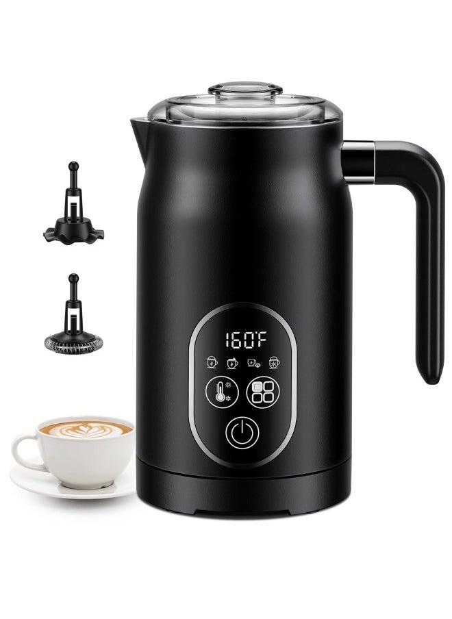 4 In 1 Milk Frother, Electric Milk Steamer With Temperature Control, Automatic Warm And Cold Foam Maker For Coffee, Latte, Hot Chocolate, Cappuccinos, Macchiato, Black - pzsku/Z2E2355BF2FF28BF56CF4Z/45/_/1724032654/8df03aa0-bbb7-474f-a7fd-4e42d4440cd8