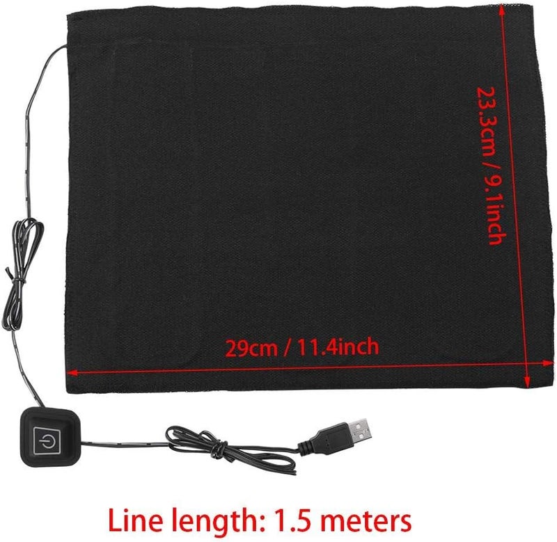 Tangxi سخان قماش كهربائي USB 5V مع وسادة حرارة من ألياف الكربون قابلة للغسل لملابس الحمى للرقبة والظهر والبطن والخصر - Image 4