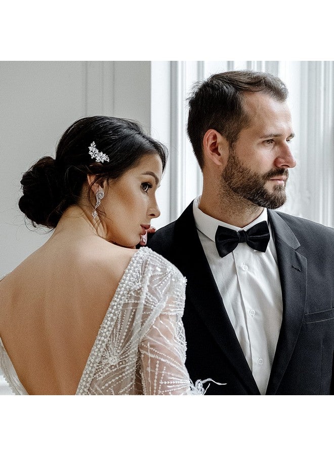 DonLeeving 4 PACK Rhinestone Bridal Hair Clip Crystal Flower Wedding Barrette Elegant Bridal Hairpins Hair Accessories for Women Girls - Image 4