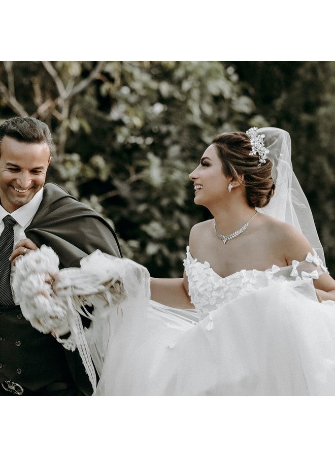 DonLeeving 4 PACK Rhinestone Bridal Hair Clip Crystal Flower Wedding Barrette Elegant Bridal Hairpins Hair Accessories for Women Girls - Image 5