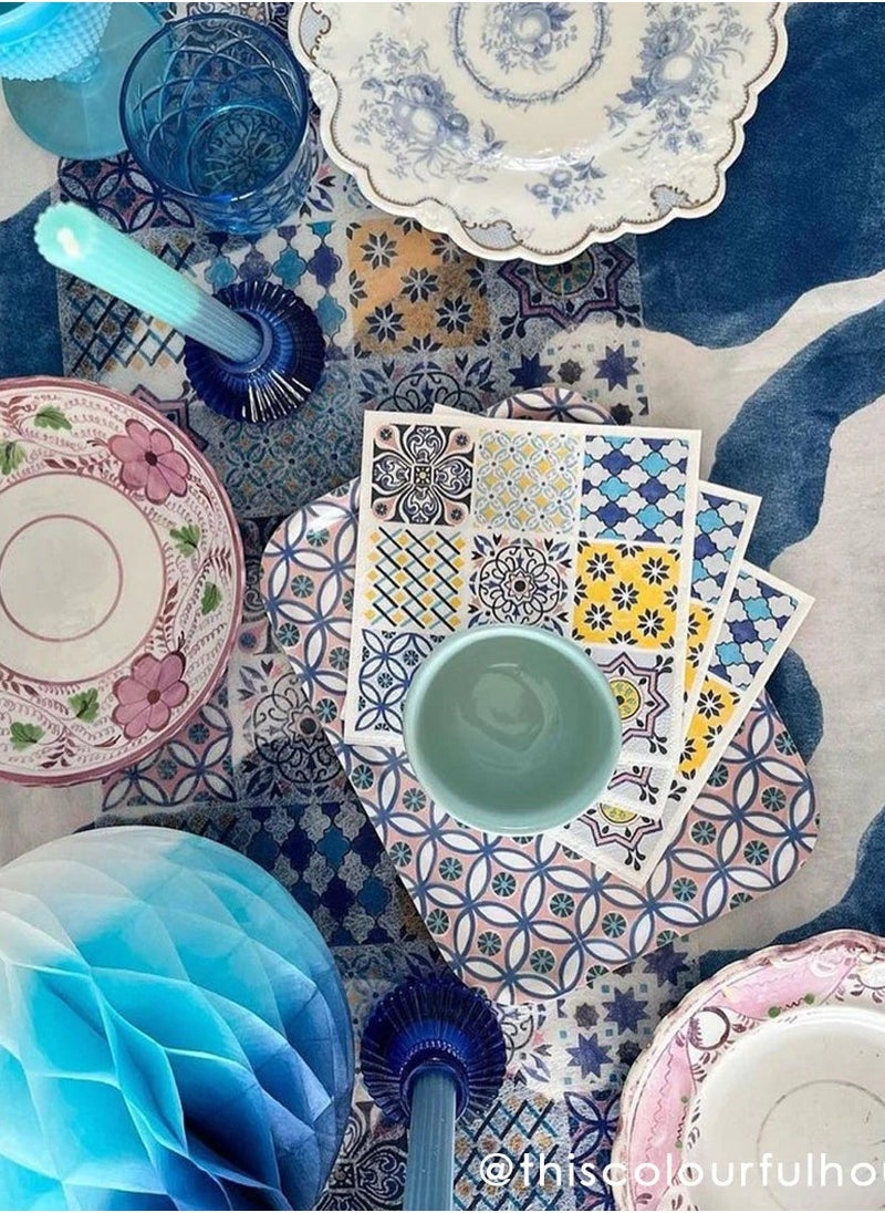 Talking Tables Moroccan Souk Pink Wooden Tray  - Image 1