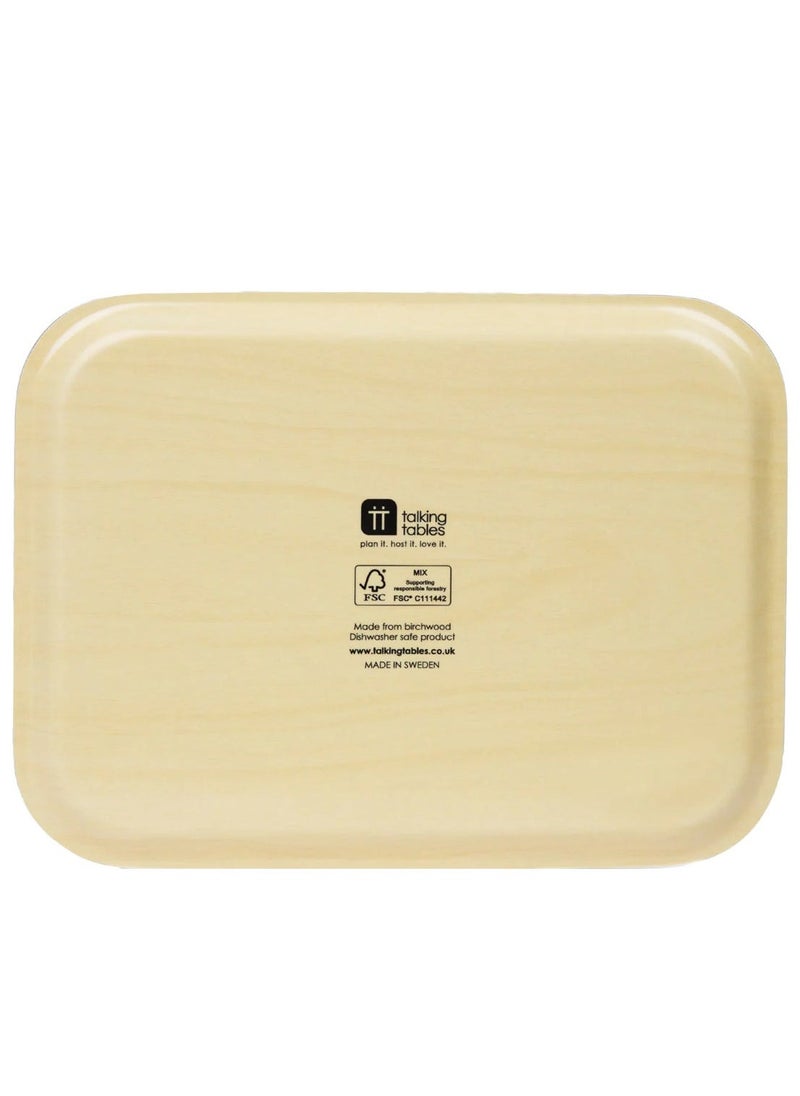 Talking Tables Moroccan Souk Pink Wooden Tray  - Image 3