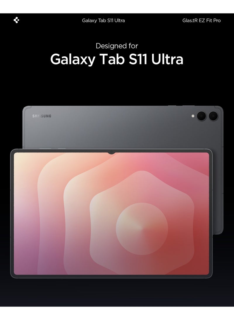 Spigen حماية شاشة GLAStR EZ FIT لجهاز Samsung Galaxy Tab S11 ULTRA (14.6 بوصة) زجاج مقسى فاخر بتقنية المحاذاة التلقائية - [متوافق مع الجرابات] - Image 2