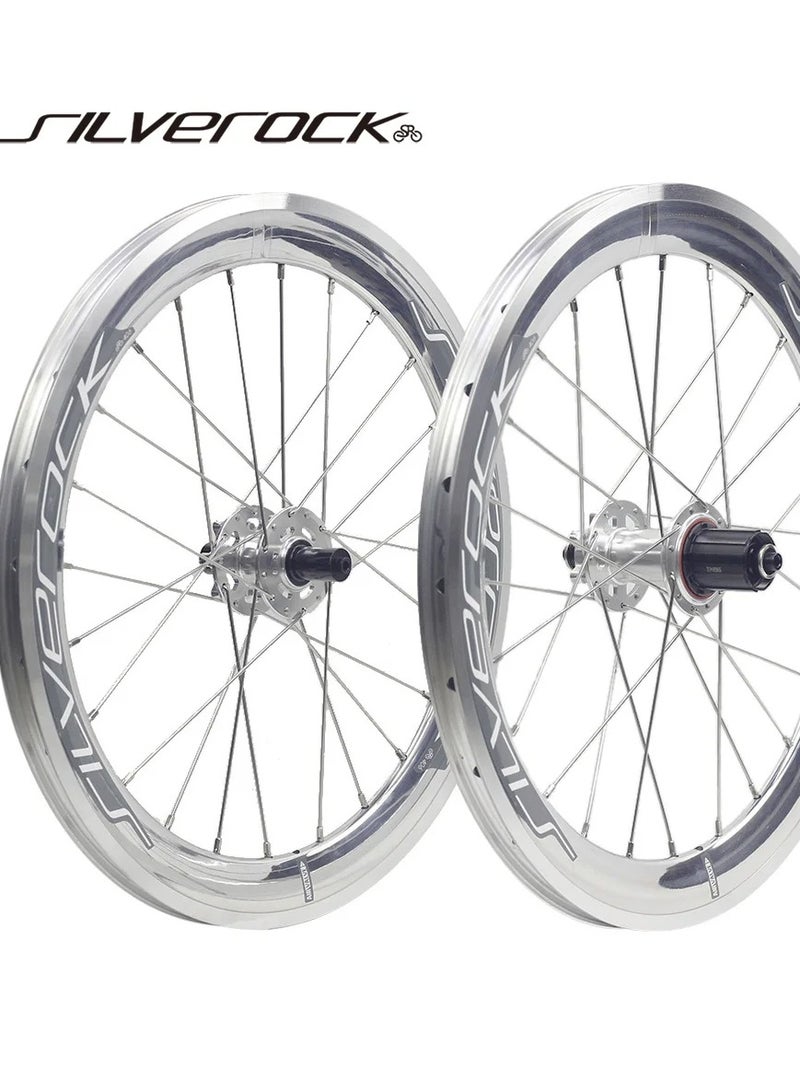 Generic Silverock 20inch 451 wheelset, Silver ,100/135,Quick Release - Image 1