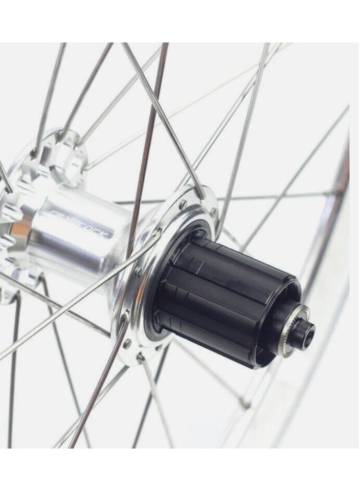 Generic Silverock 20inch 451 wheelset, Silver ,100/135,Quick Release - Image 2