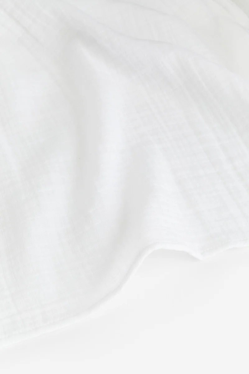 H&M Wide Cotton Muslin Curtain Length