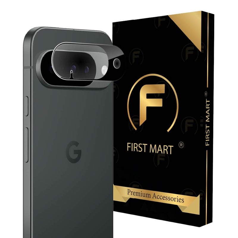 FIRST MART Premium Camera Lens Protection For Google Pixel 10 5G (6.3 Inches) With Edge-to-Edge Protector Coverage and Installation Kit |Black, Pack of 1 - Image 1