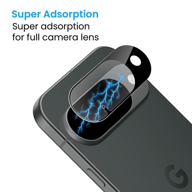 FIRST MART Premium Camera Lens Protection For Google Pixel 10 5G (6.3 Inches) With Edge-to-Edge Protector Coverage and Installation Kit |Black, Pack of 1 - Image 2