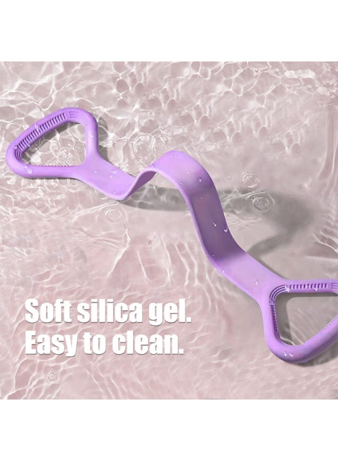 2 قطعة حبال مقاومة، حبل مقاومة مرن، أشرطة تمدد للذراع والكتف والظهر والساق، معدات تمرين للجزء العلوي من الجسم، حبال مرنة محمولة للمنزل والمكتب لليوجا والبيلاتس - Image 5