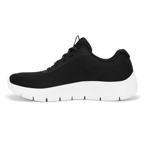 Skechers Womens GO Walk Flex Black White Lifestyle Slip On Shoe - Image 4