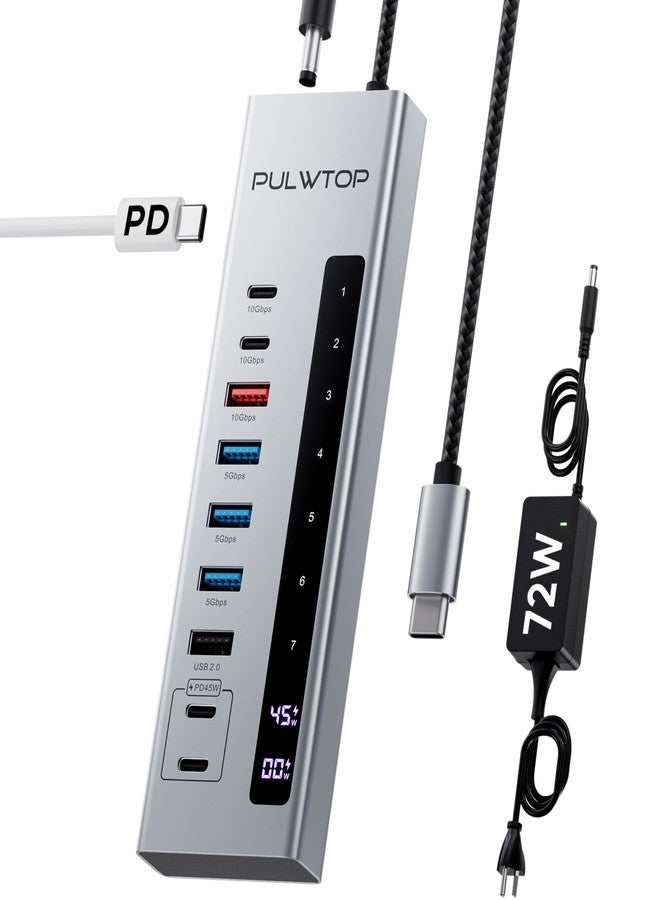 PULWTOP Powered USB Hub (powered usb hub) - Image 1