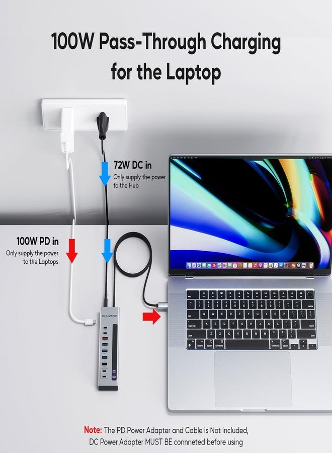 PULWTOP Powered USB Hub (powered usb hub) - Image 5