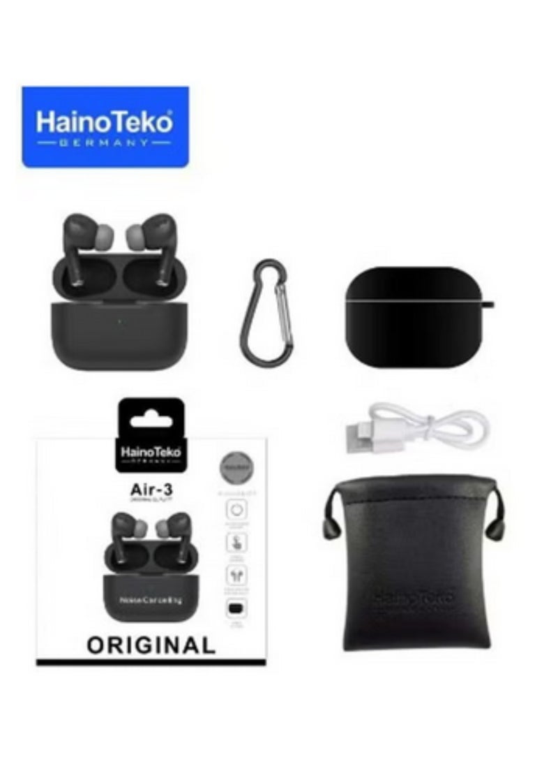 HainoTeko Haino Teko Air 3 True Wireless Bluetooth Earbuds – Premium Sound, Noise Isolation & Long Battery Life | Compatible with Smartphones & Tablets  - Image 2