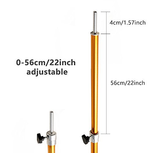 Odoland Adjustable Telescoping Aluminum Tarp and Tent Poles Set of 2 - Collapsible Lightweight for Camping, Backpacking, Hammocks, Sun Shade Shelters, and Awnings - Image 4