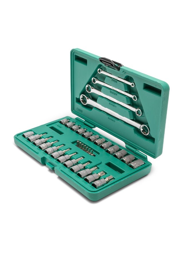 Sata SATA ST09010SJ 35-Piece 1/4" and 3/8" Drive E-Torx Socket and Wrench Set  - Image 3