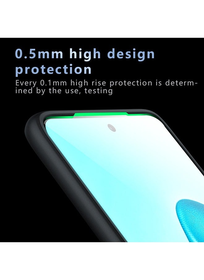 Magnetic Case for Motorola Edge 60 Fusion 5G, Frosted Translucent Back Protective Slim Phone Cover, Anti-Fingerprints, Anti-Fall Drop Protection, Shockproof Case for Motorola Edge 60 Fusion 5G (Black)