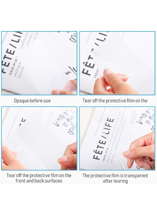 TPGP حامل لوحة اسم أكريليك شفاف إطار علامة بلاستيكية مع شريط لاصق 2 × 8 بوصة لوحات أفقية للجدران لعرض لوحات الأسماء في المكتب والباب والصف الدراسي في المنزل - Image 3