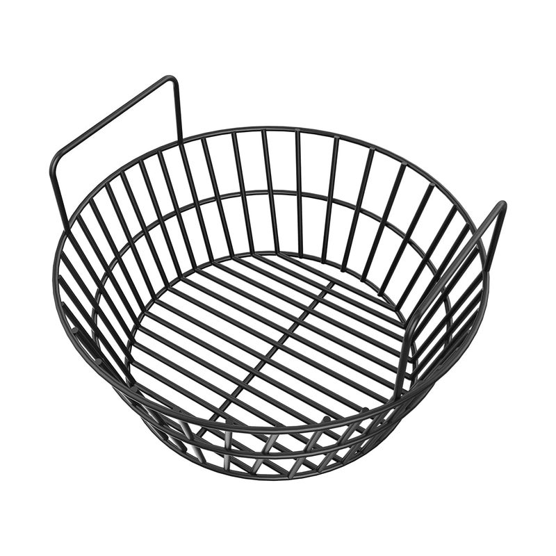 Charcoal Ash Basket for Large Big Green Egg Grill Heavy Duty Porcelain Steel Fire Basket also Fits Kamado Joe Classic Compatible with Pit Boss for Louisiana Grills for Primo Kamado Grill Fits Large Grill Dome
