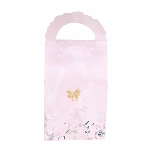 Chic a Choc Cookie, , Candy Box (Pack of 10). Pink Floral. (4.25x2.75x9) with Handle - Image 5