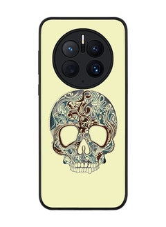 Rugged Black edge case for Huawei Mate 50 Pro Slim fit Soft Case Flexible Rubber Edges Anti Drop TPU Gel Thin Cover - Skully Tattoo
