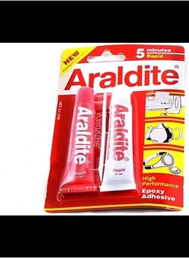 Araldite - Epoxy Red 17 ML 2 Tubes - Image 1