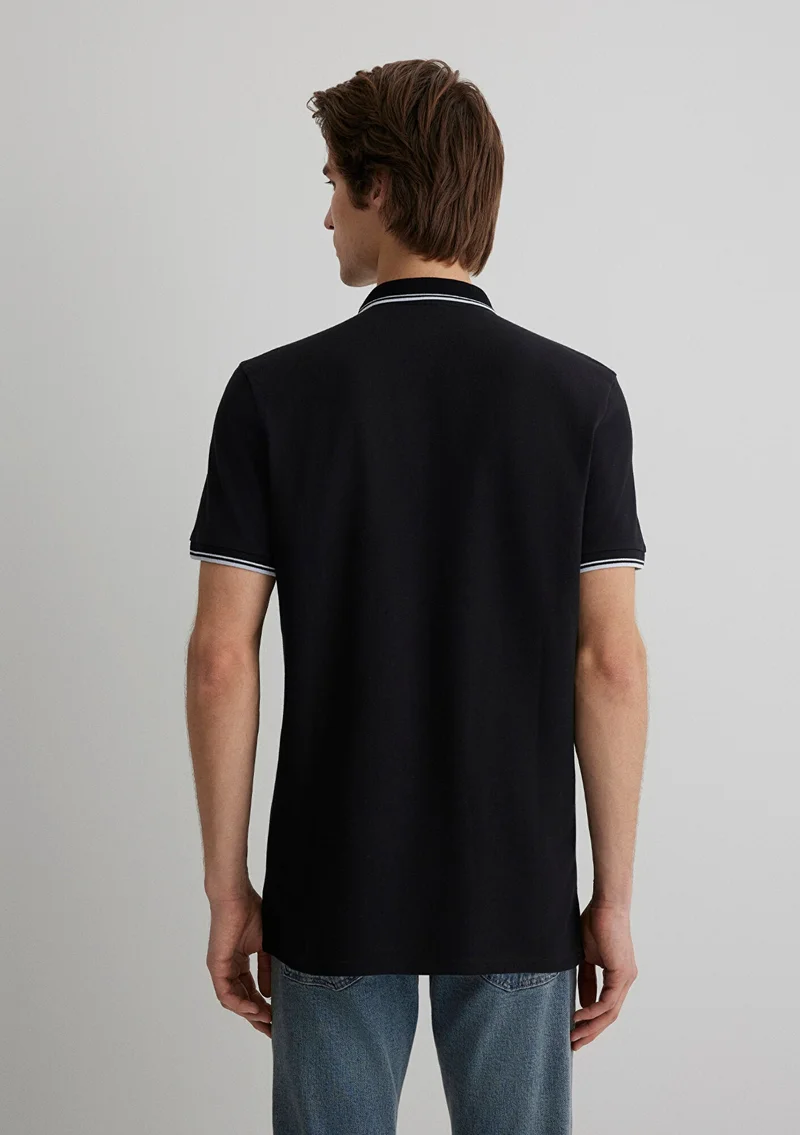 MAVI Collar Detailed Black Polo