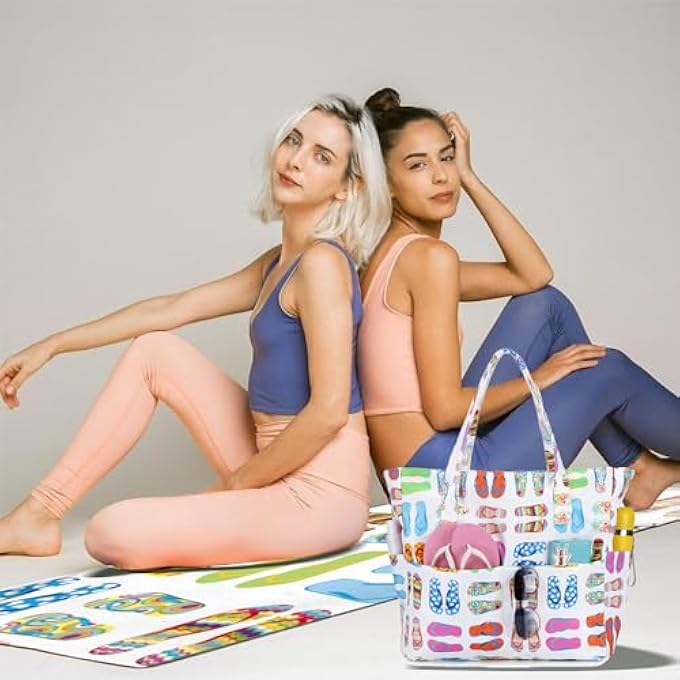 rayihni womens Beach Tote Pool Bag Beach Tote Pool Bag - Image 4