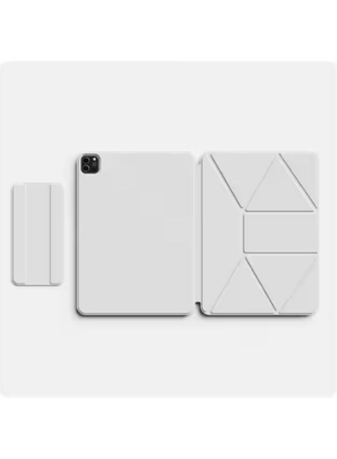 حافظة حماية مغناطيسية لجهاز iPad 10 (10.9 بوصة)/iPad 11 (A16) [2025]، حامل متعدد الزوايا، حافظة حماية مغناطيسية فائقة القوة بدون عوائق. حافظة فائقة النحافة مزودة بإبزيم مدمج قابل للفصل. حامل أقلام جديد ومُحسّن وقابل للفصل. - Image 4