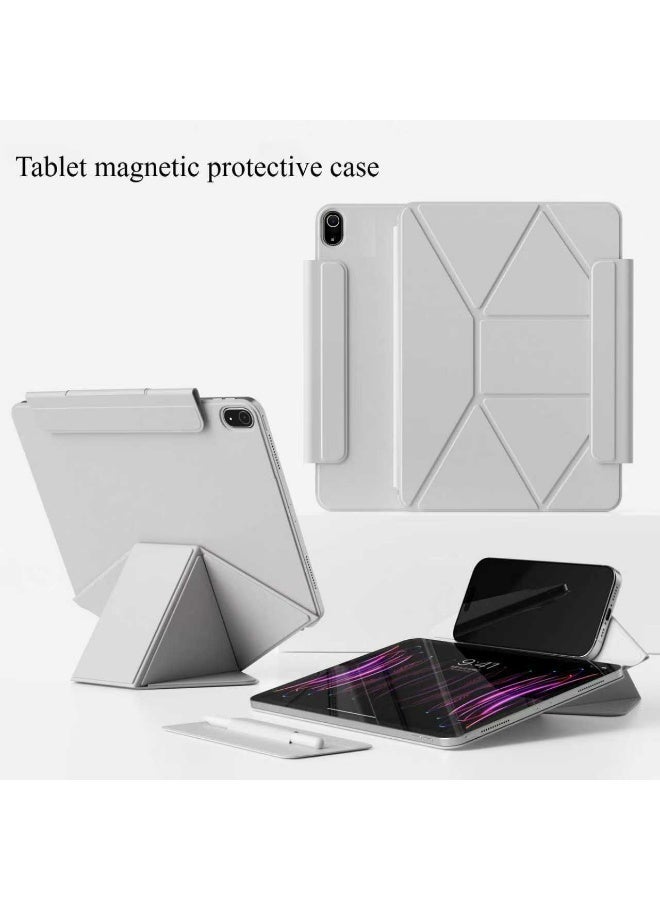 حافظة حماية مغناطيسية لجهاز iPad 10 (10.9 بوصة)/iPad 11 (A16) [2025]، حامل متعدد الزوايا، حافظة حماية مغناطيسية فائقة القوة بدون عوائق. حافظة فائقة النحافة مزودة بإبزيم مدمج قابل للفصل. حامل أقلام جديد ومُحسّن وقابل للفصل. - Image 1