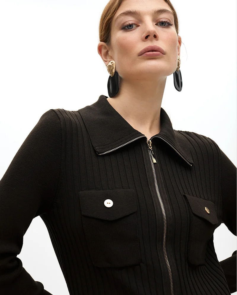 لولا كساديمونت كارديجان بسحاب وجيوب مزدوجة