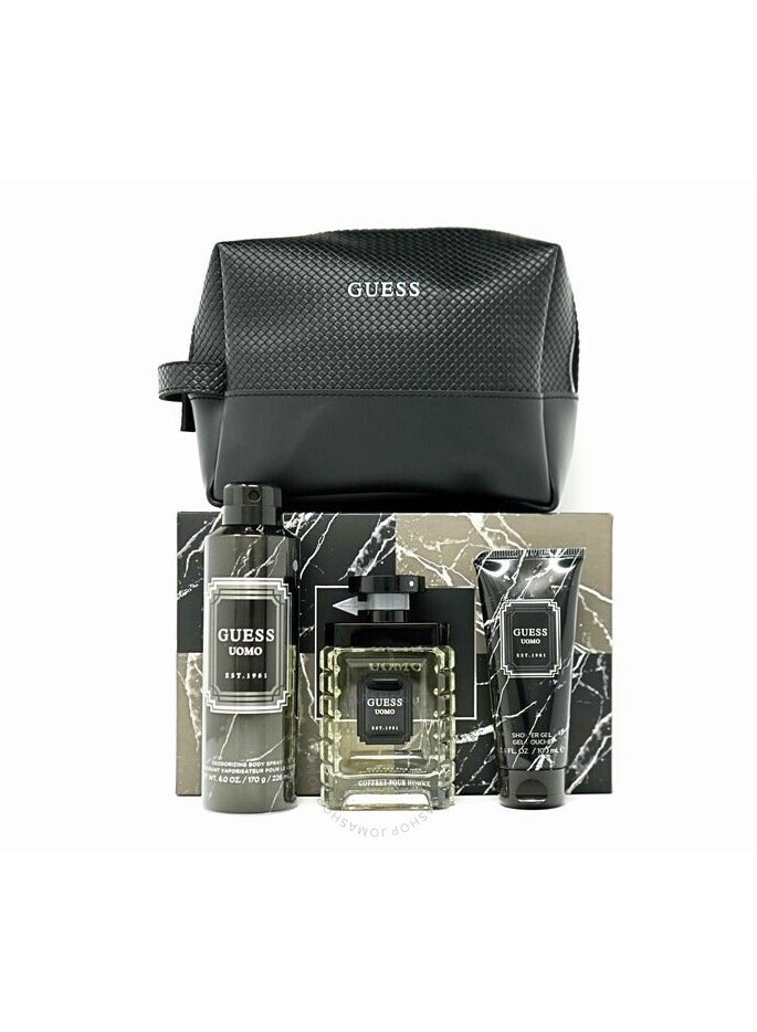 Guess Uomo Men's Gift Set (100ml Guess Uomo Perfume, 226ml Body Spray, 200ml Shower Gel) - Image 2