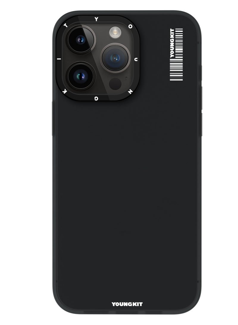 YOUNG KIT Young Kit Hidden Sand Protective Apple iPhone 15 Pro max Case - Black Color  - Image 1