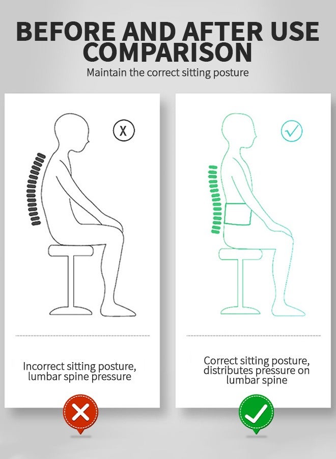 Back Brace Lumbar Support Belt for Lower Back Pain Relief, Breathable Back Support Belt with 4 Metal Support Stays for Heavy Lifting, Work and Exercise, Men and Women, L