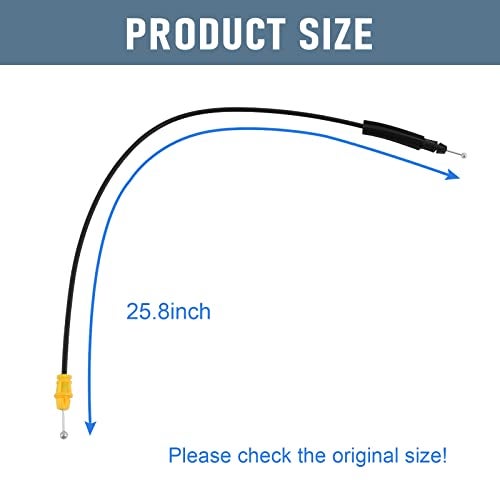 DICMIC Door Latch Cable Compatible with 2007-2013 Chevrolet Tahoe Silverado GMC Yukon Sierra, 25.8” for Driver/Passenger Side Front Power Door Lock Replace# 924-481, 22862028, 22862029, 22862030 - Image 4