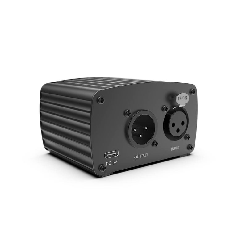 FIFINE 48V Phantom Power with Output/Input, Power Supply for Condenser Microphone, Recording Equipment-PM48 - Image 1